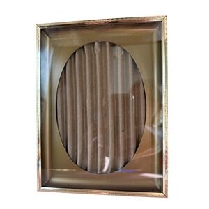 Vintage MCM Shadowbox Frame 5x7  IN Acme Frames Goldtone